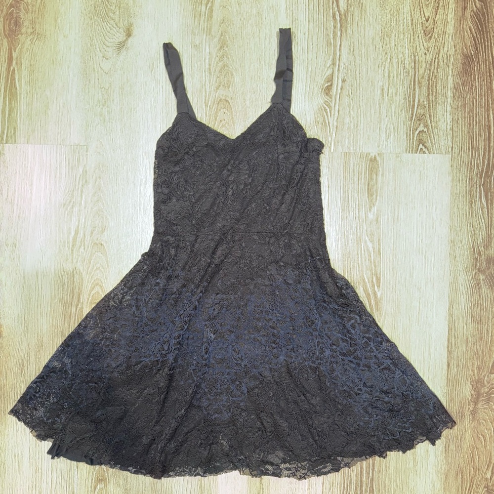 Free People Black Lace Dress